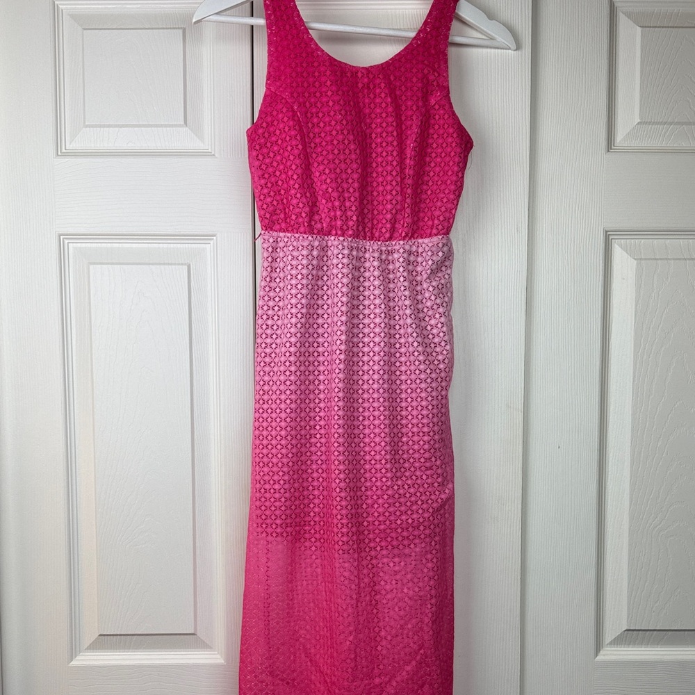Paper Doll Fuchsia Lace Dress